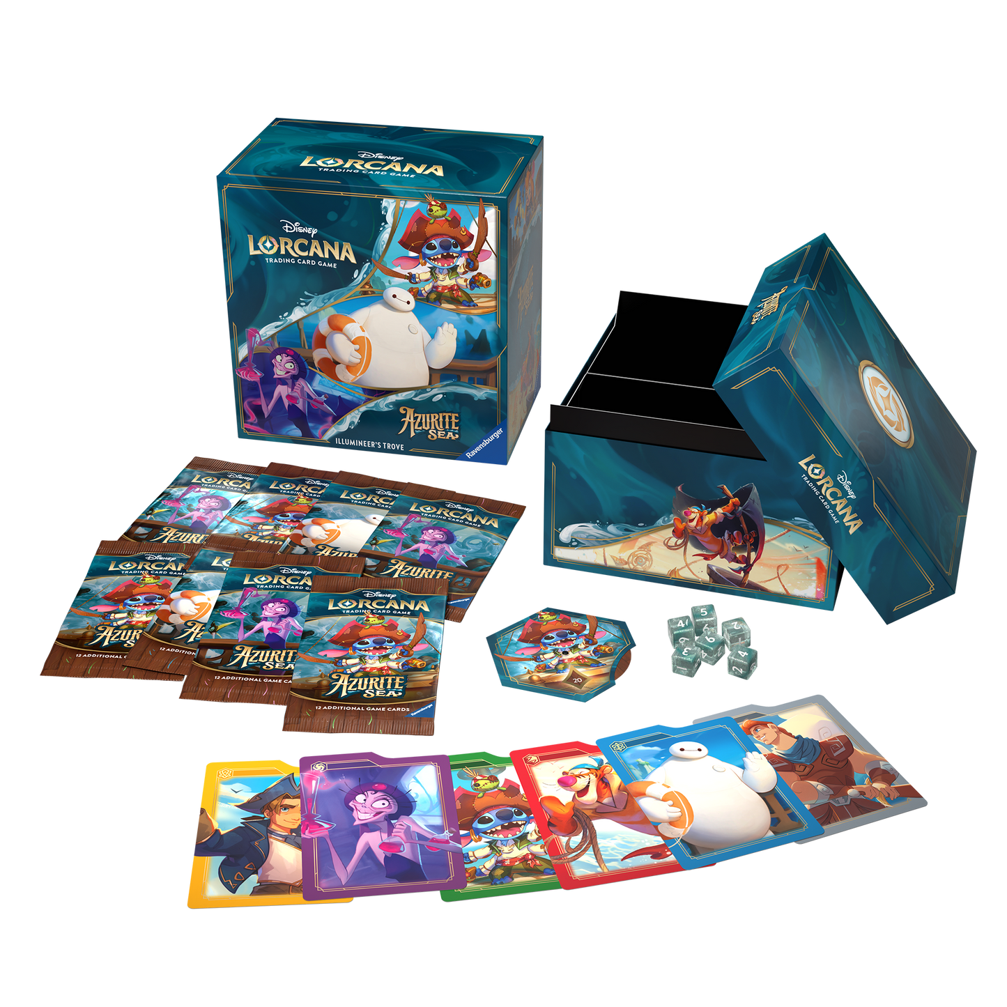 Disney Lorcana Azurite Sea - Illumineer's Trove Set