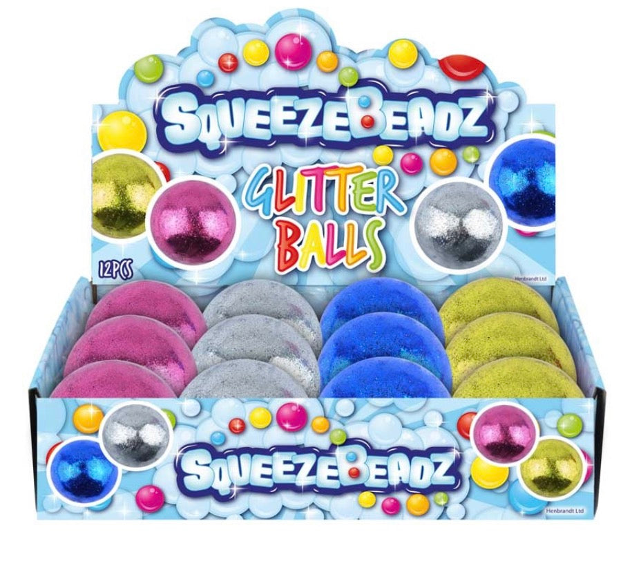 SqueezeBeadz Glitter Balls