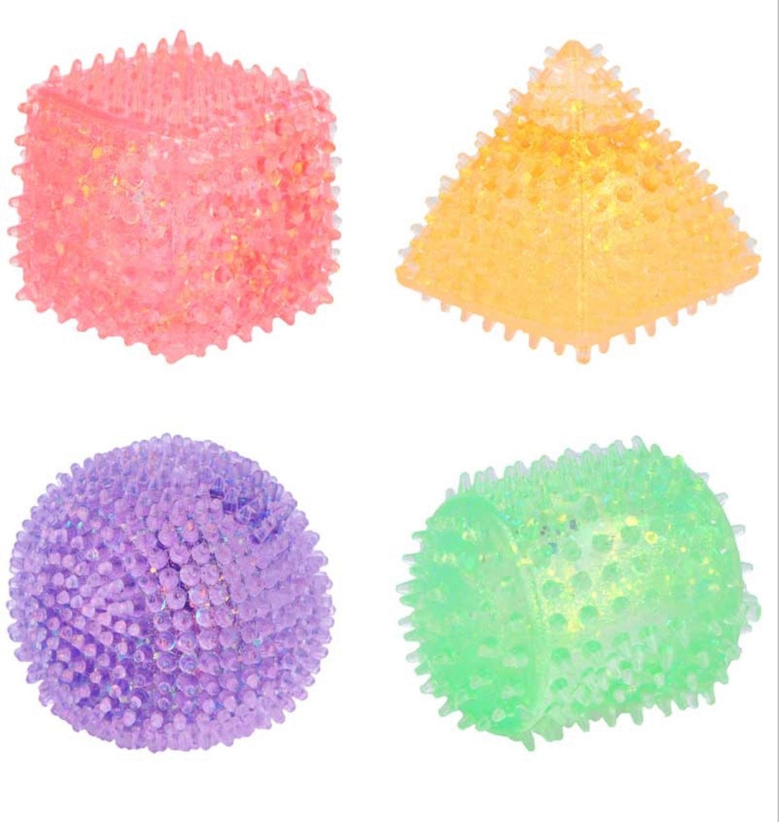 Squeeze Bobbly Shapes Assorted