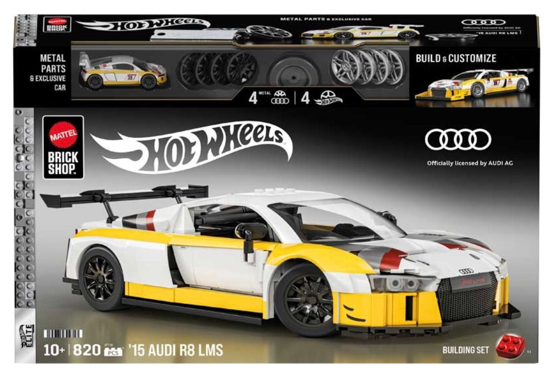 Mattel Hot Wheels Elite Brick Shop Audi R8 LMS