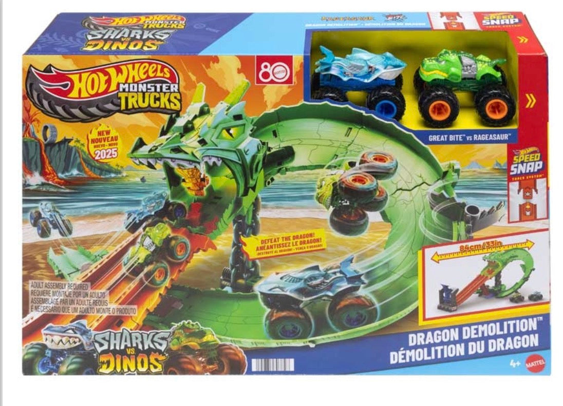 Hot Wheels Monster Trucks Dragon Demolition