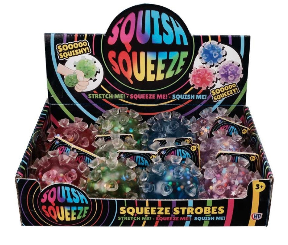 Squish Squeeze Strobes ball assorted