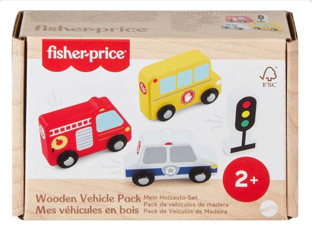 Fisher Price Wooden Vehicle Pack