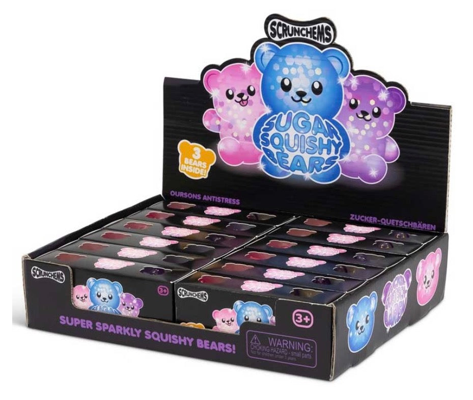 Scrunchems squishy bears 3 pack
