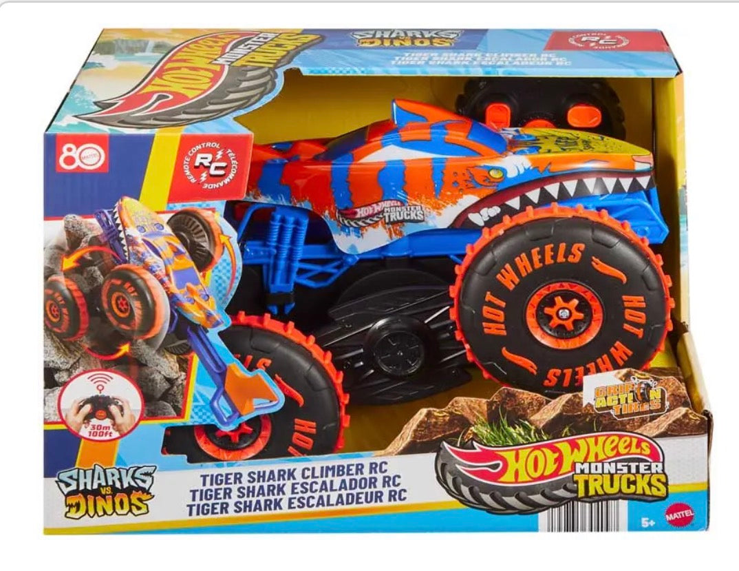 Hot Wheels Monster Trucks 1:15 Tiger Shark climber RC