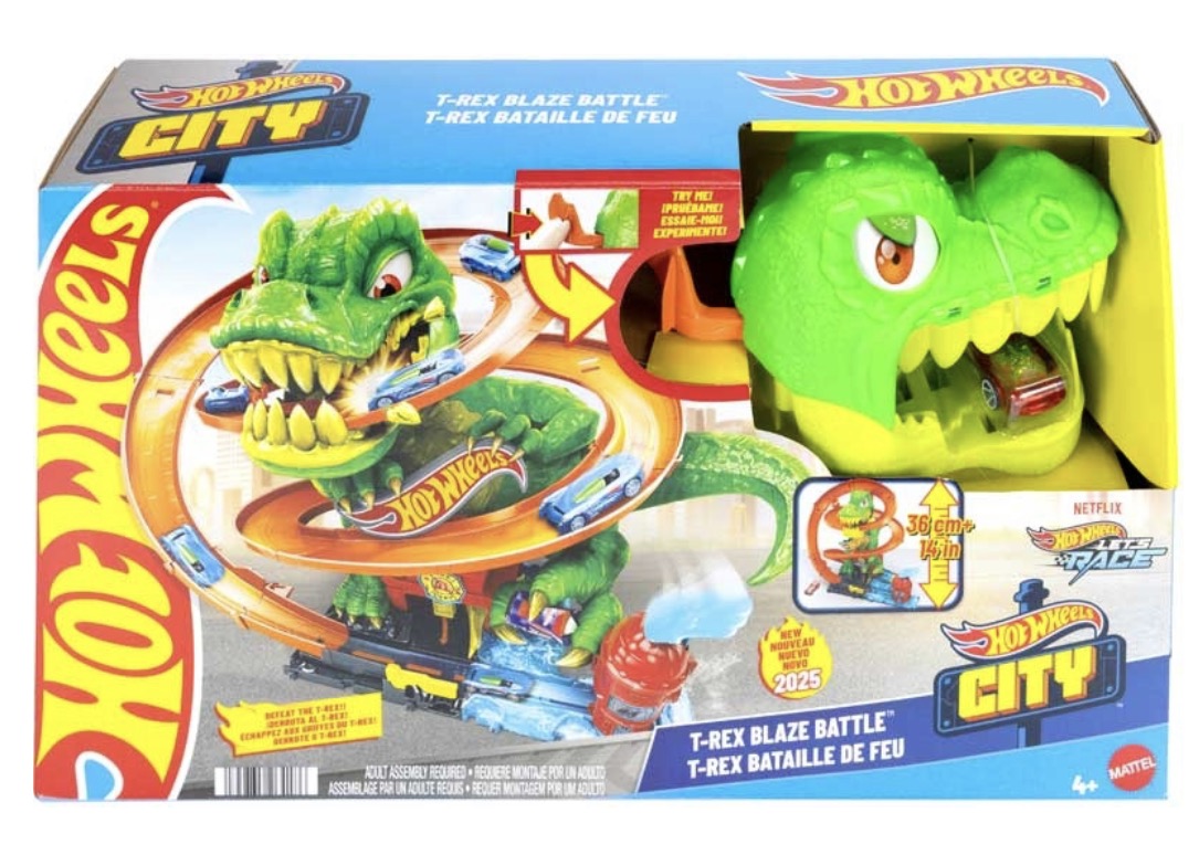 Hot Wheels City T-Rex Fire Station