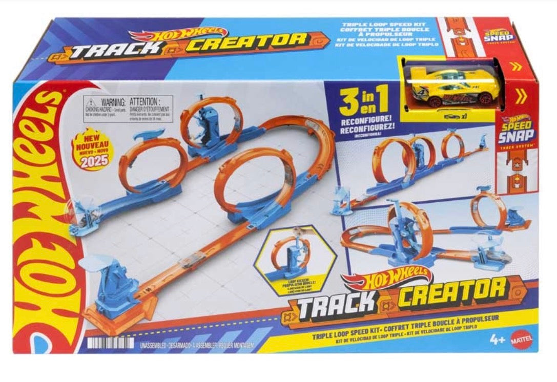 Hot Wheels Track Creator Triple Loop Speed Kit