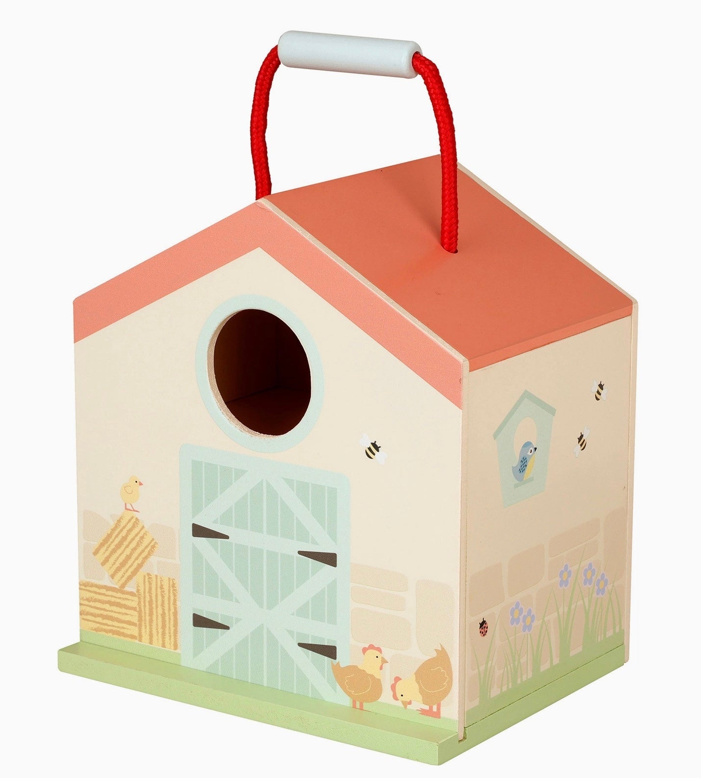 Wooden farmyard play set