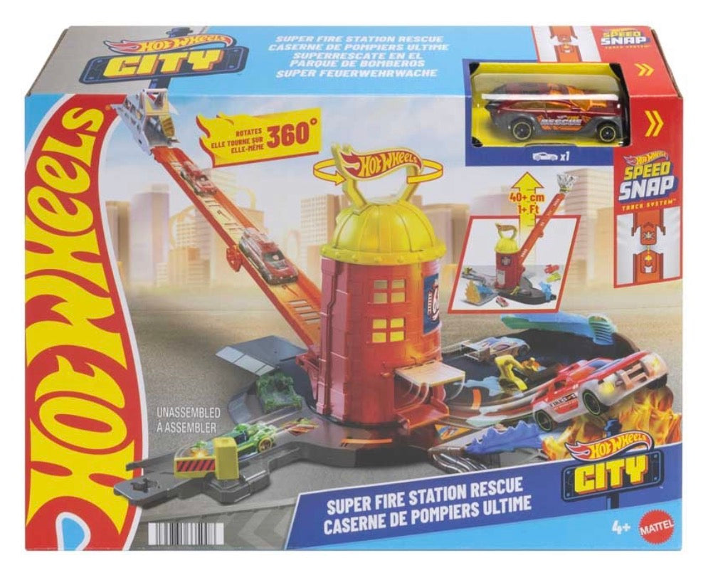 Hot Wheels City Super Fire Station Rescue