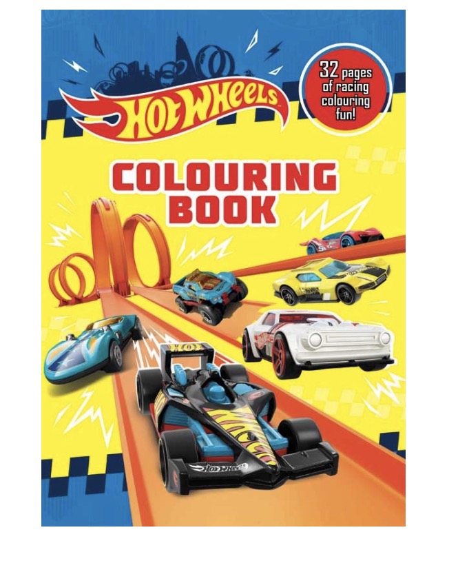 Hot Wheels Colouring Book