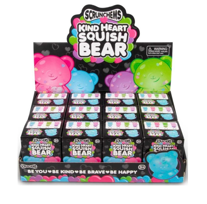 Scrunchems kind heart squish bear assorted