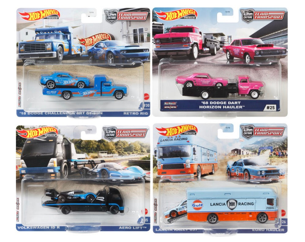 Hot Wheels Premium Team Transport 2 pack assorted