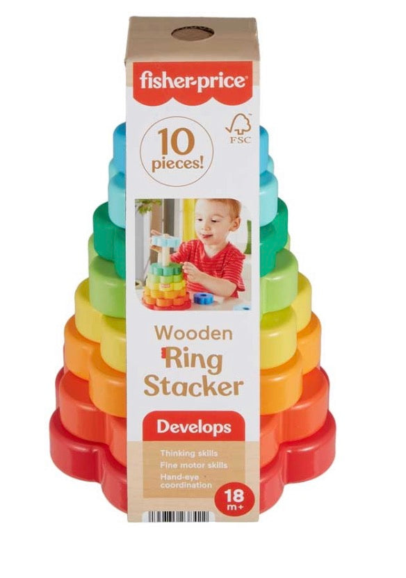 Fisher Price Wooden Ring Stacker