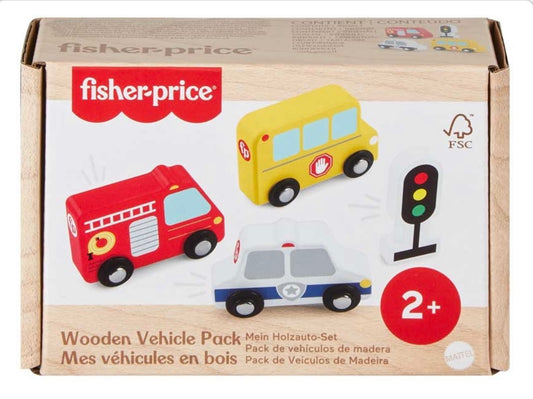 Fisher Price Wooden Vehicle Pack