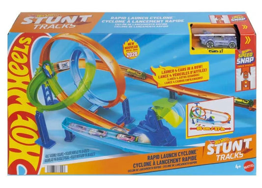 Hot Wheels Stunt Tracks Rapid Launch & Crash
