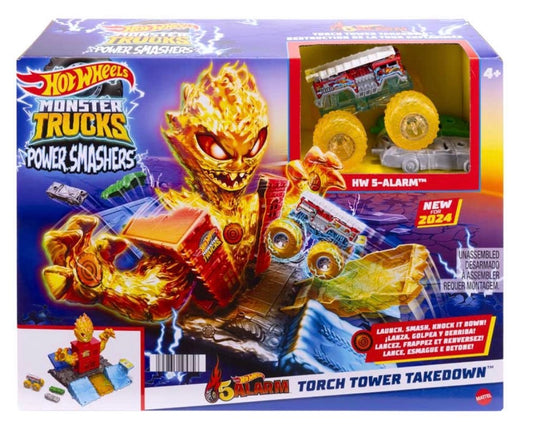 Hot Wheels Monster Trucks Power Smashers Torch Tower Takedown