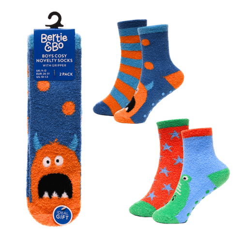 SO72 2PK NOVELTY CHENILLE SOCKS